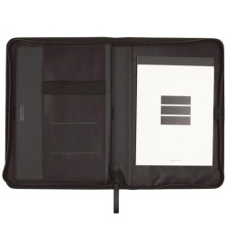 (5098301) FINOCAM PORTADOCUMENTOS CREMALLERA A5 NOPAL NEGRO