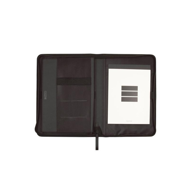 (5098301) FINOCAM PORTADOCUMENTOS CREMALLERA A5 NOPAL NEGRO