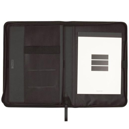 (5098301) FINOCAM PORTADOCUMENTOS CREMALLERA A5 NOPAL NEGRO