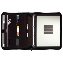 (5398360) FINOCAM PORTADOCUMENTOS SERIE 00 CREMALLERA CON ANILLAS A4 MOD. J964 POLIÉSTER NEGRO