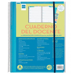(5340200) FINOCAM CUADERNO-AGENDA DEL DOCENTE.2 ESPIRAL 230X310MM SVH 46 SEMANAS (CURSO LECTIVO)