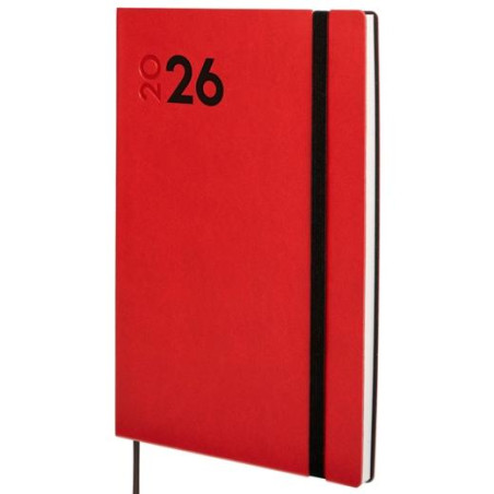 (621123026) FINOCAM AGENDA DYNAMIC MARA Y10-140X204MM SVV TAPA BLANDA ROJO 2026