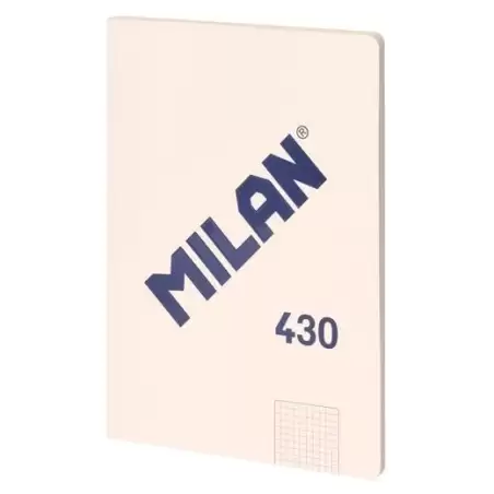 (57243G48BG) MILAN LIBRETA ENCOLADA A4 48H PAPEL 95GR CUADRICULADO SERIE 1918 BEIGE