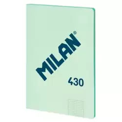 (57243G48GR) MILAN LIBRETA ENCOLADA A4 48H PAPEL 95GR CUADRICULADO SERIE 1918 VERDE