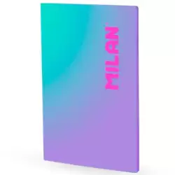 (57243L48SNPR) MILAN LIBRETA ENCOLADA A4 48H PAPEL 95GR CUADRICULA 5X5 COLECCIÓN SUNSET LILA