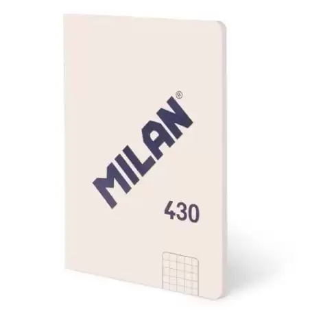 (57263G48BG) MILAN LIBRETA ENCOLADA A6 48H 95GR CUADRICULADA 5X5 COLECCIÓN 430 SINCE 1918 BEIGE