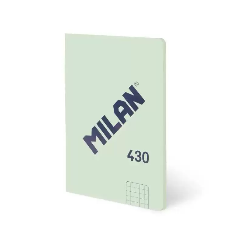 (57263G48GR) MILAN LIBRETA ENCOLADA A6 48H 95GR CUADRICULADA 5X5 COLECCIÓN 430 SINCE 1918 VERDE
