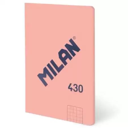 (57263G48P) MILAN LIBRETA ENCOLADA A6 48H 95GR CUADRICULADA 5X5 COLECCIÓN 430 SINCE 1918 ROSA