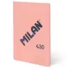 (57263G48P) MILAN LIBRETA ENCOLADA A6 48H 95GR CUADRICULADA 5X5 COLECCIÓN 430 SINCE 1918 ROSA