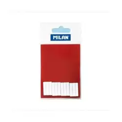 (LPM10059) MILAN GOMAS DE RECAMBIO ABRASIVAS PARA BORRADOR ELECTRICO MOD. 30767 BLANCO BLISTER DE 12 GOMAS
