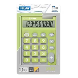 (150610TDGRBL) MILAN CALCULADORA DUO 10 DIGITOS DUAL BLISTER VERDE