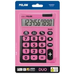 (150610TDPBL) MILAN CALCULADORA TOUCH DUO 10 DIGITOS DUAL BLISTER ROSA