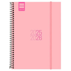(633080226) FINOCAM AGENDA PARA ESTUDIANTES ESPIRAL E10 - 155X212MM SVH ROSA 2025-2026