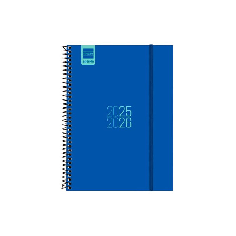 (633081526) FINOCAM AGENDA PARA ESTUDIANTES ESPIRAL E10 - 155X212MM SVH AZUL 2025-2026