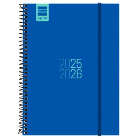 (633081526) FINOCAM AGENDA PARA ESTUDIANTES ESPIRAL E10 - 155X212MM SVH AZUL 2025-2026