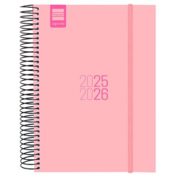 (633120226) FINOCAM AGENDA PARA ESTUDIANTES ESPIRAL E10 - 155X212MM 1DP ROSA 2025-2026