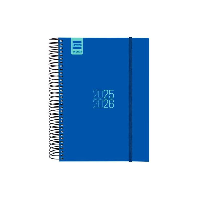 (633121526) FINOCAM AGENDA PARA ESTUDIANTES ESPIRAL E10 - 155X212MM 1DP AZUL 2025-2026