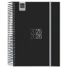 (633126026) FINOCAM AGENDA PARA ESTUDIANTES ESPIRAL E10 - 155X212MM 1DP NEGRO 2025-2026