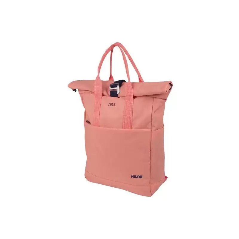 (624302SNCP) MILAN MOCHILA URBANA C/CIERRE SUPERIOR ENRROLLABLE 10L SERIE 1918 ROSA