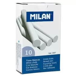 (1037) MILAN TIZAS BLANCAS (SULFATO DE CALCIO) CAJA DE 10UD