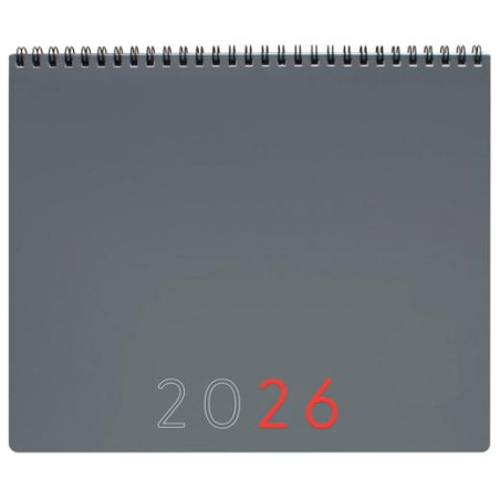 (625505026) FINOCAM PLANIFICADOR AGENDA + NOTAS 250X200MM MES VISTA GRIS 2026 INTERNACIONAL