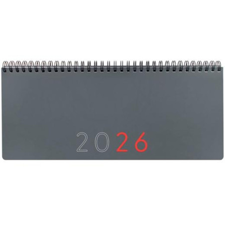 (625515026) FINOCAM PLANIFICADOR AGENDA + NOTAS 290X116MM SEMANA VISTA GRIS 2026