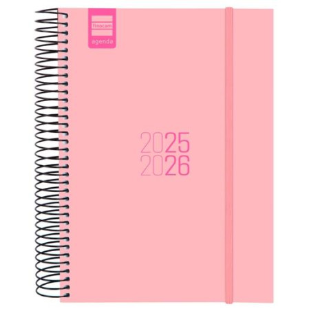 (633120226) FINOCAM AGENDA PARA ESTUDIANTES ESPIRAL E10 - 155X212MM 1DP ROSA 2025-2026