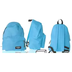 (MO006) MOCHILA ECO GRANDE CREMALLERA AZUL