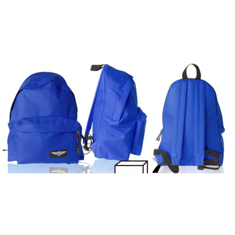 (MO009) MOCHILA ECO GRANDE 43X35X24CM CREMALLERA AZUL