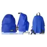 (MO009) MOCHILA ECO GRANDE 43X35X24CM CREMALLERA AZUL