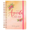 (647020226) FINOCAM AGENDA THE FLOWER JOURNAL ESPIRAL DOBLE E10 - 155X212MM 1DP TAPA DURA ROSA 2025-2026