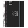 (633366026) FINOCAM AGENDA PARA ESTUDIANTES ESPIRAL E8 - 120X171MM 1DP NEGRO 2025-2026