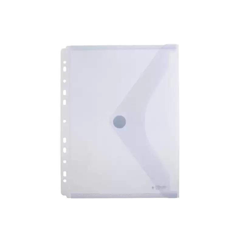 (35361) OFFICE BOX CARPETA SOBRE CON VELCRO CLASSIC A4+ MULTITALADRO PLÁSTICO TOUCH CRISTAL