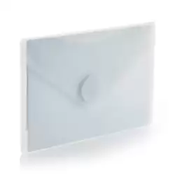 (91261) OFFICE BOX SOBRE CON VELCRO V-LOCK A7 HORIZONTAL CLASSIC PP CRISTAL TRANSLÚCIDO