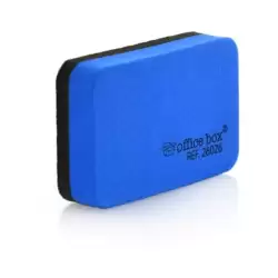 (26026) OFFICE BOX MINI BORRADOR  PIZARRA BLANCA 73X44X15MM AZUL
