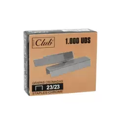 (320211) OFFICE CLUB GRAPAS 23/23 CROMADAS -CAJA DE 1000