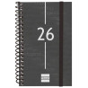 (741426026) FINOCAM AGENDA ESPIRAL YEAR E3-79X127MM SVH TAPA PP NEGRO 2026