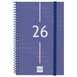 (741441026) FINOCAM AGENDA ESPIRAL YEAR E5-117X181MM SVH TAPA PP AZUL 2026
