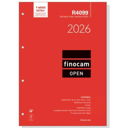 (711640026) FINOCAM RECAMBIO ANUAL AGENDA DE ANILLAS OPEN R4099 4000-210X297MM SVV 2026