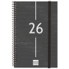 (741446026) FINOCAM AGENDA ESPIRAL YEAR E5-117X181MM SVH TAPA PP NEGRO 2026