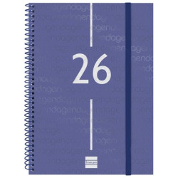 (742031026) FINOCAM AGENDA ESPIRAL YEAR E10-155X212MM SVV TAPA PP AZUL 2026