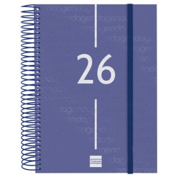(741101026) FINOCAM AGENDA ESPIRAL YEAR E10-155X212MM 1DP TAPA PP AZUL 2026