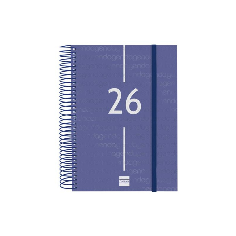 (741101026) FINOCAM AGENDA ESPIRAL YEAR E10-155X212MM 1DP TAPA PP AZUL 2026