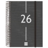 (741106026) FINOCAM AGENDA ESPIRAL YEAR E10-155X212MM 1DP TAPA PP NEGRO 2026