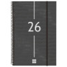 (742066026) FINOCAM AGENDA ESPIRAL YEAR E11-165X242MM SVV TAPA PP NEGRO 2026