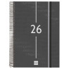 (741116026) FINOCAM AGENDA ESPIRAL YEAR E40-210X297MM 1DP TAPA PP NEGRO 2026