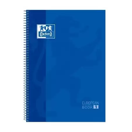 (100430197) OXFORD CUADERNO CLASSIC EUROPEANBOOK 1 WRITE&ERASE 80H A4+ 5X5MM MICROPERFORADO T/EXTRADURA AZUL MARINO