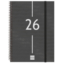 (742036026) FINOCAM AGENDA ESPIRAL YEAR E10-155X212MM SVV TAPA PP NEGRO 2026