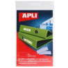 (02617) APLI BOLSILLOS ADHESIVOS PORTAETIQUETAS 35X75MM BOLSA DE 8 TRANSPARENTE