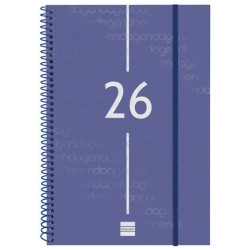 (742061026) FINOCAM AGENDA ESPIRAL YEAR E11-165X242MM SVV TAPA PP AZUL 2026